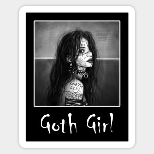 Goth Girl Sticker